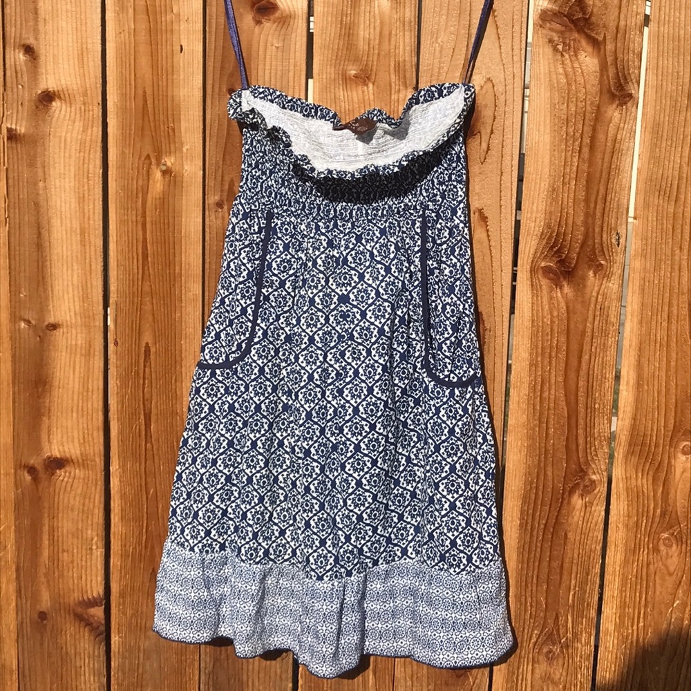 Blue tunic tube dress